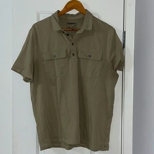 Express Men’s Stretch Polo - Large - Khaki